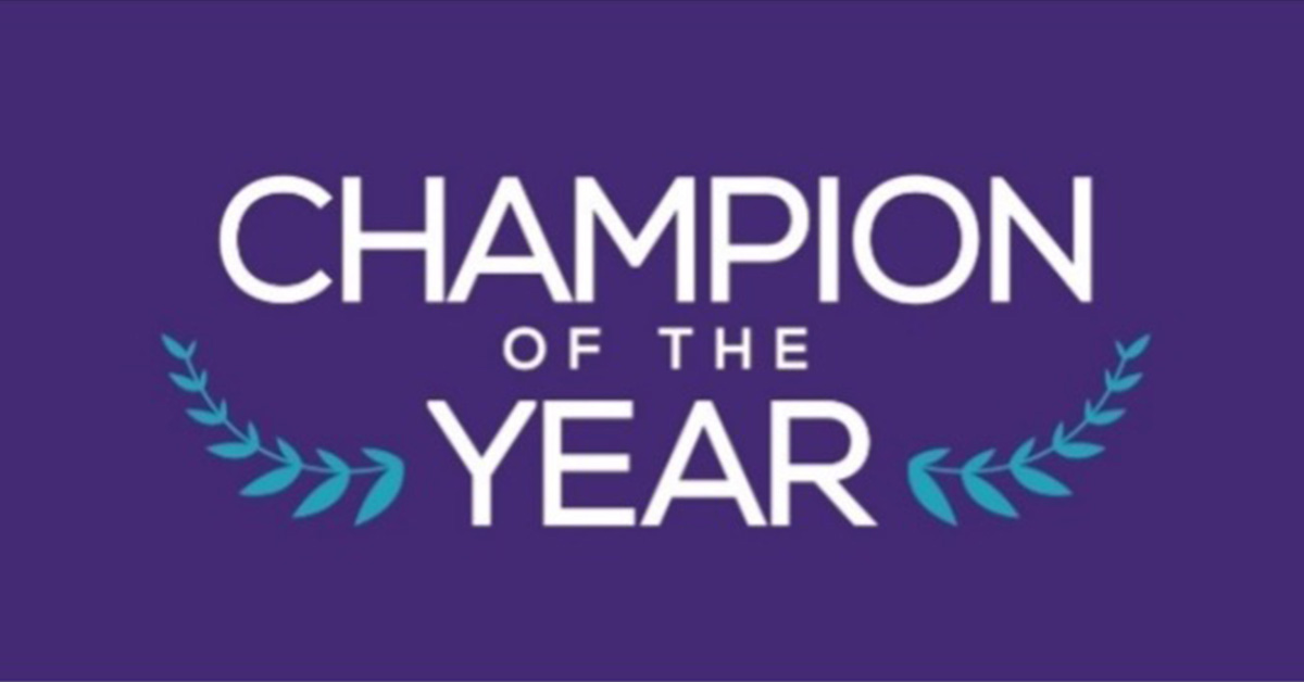 Champion of the year logo